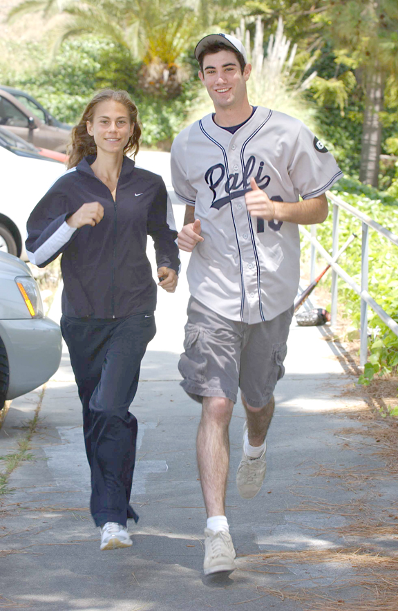 Kristabel Doebel-Hickok and Andy Megee are off and running towards bright futures upon winning this year's Post Cup awards at Palisades High.